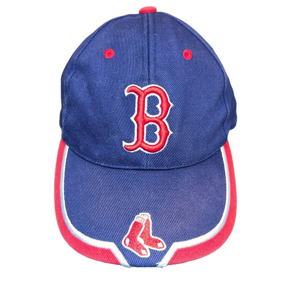 Boston Red Sox Hat Cap Adjustble Strapback Blue MLB Baseball Twins Enterprise OS